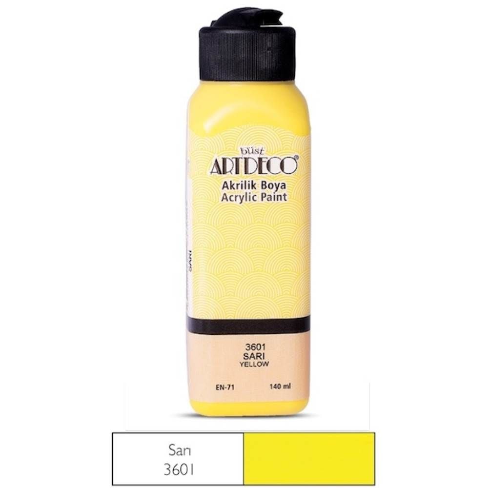 Artdeco Akrilik Boya 140 ml Sarı Y-070R-3601