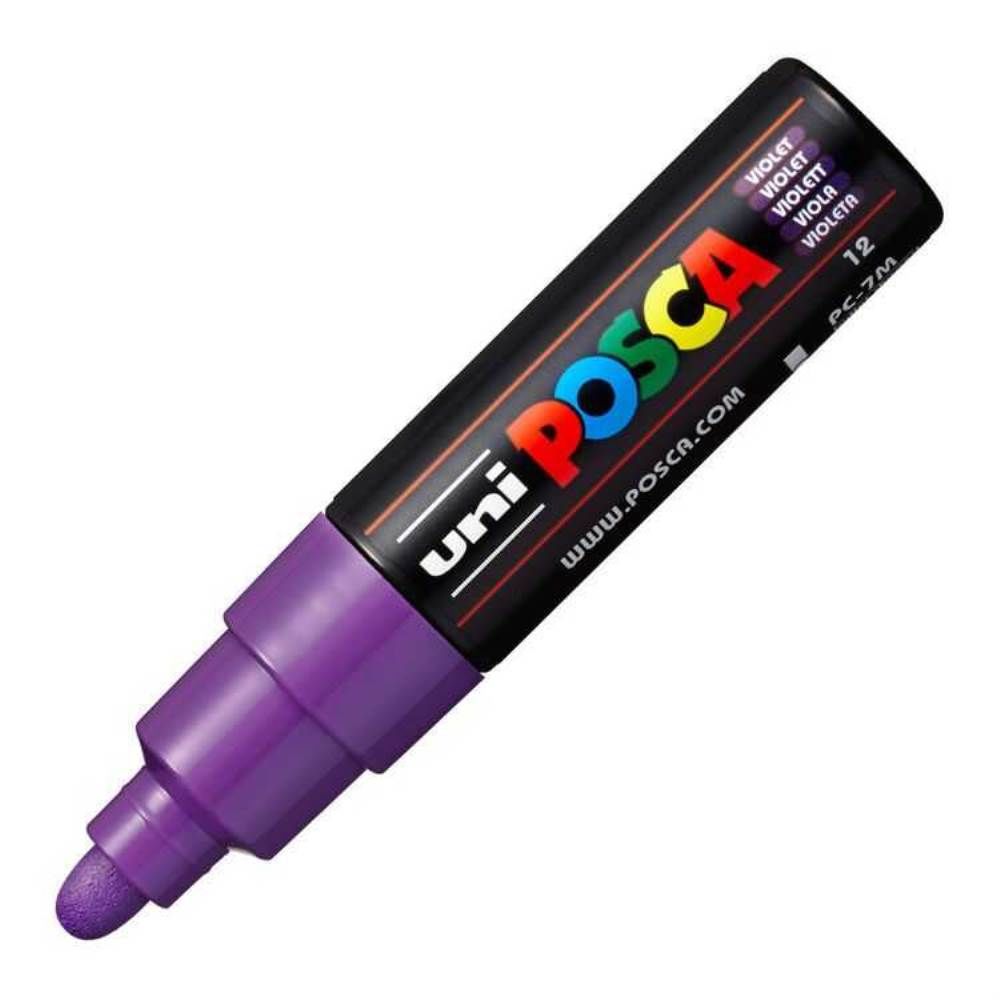 Uniball Posca Boyama Markörü PC-7M 4.5-5.5 mm Mor