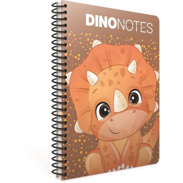 Dino A4 80 Yaprak Çizgili Karton Kapak Spiralli Defter 7182