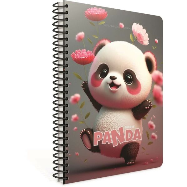 Panda A4 80 Yaprak Çizgili Karton Kapak Spiralli Defter 7086