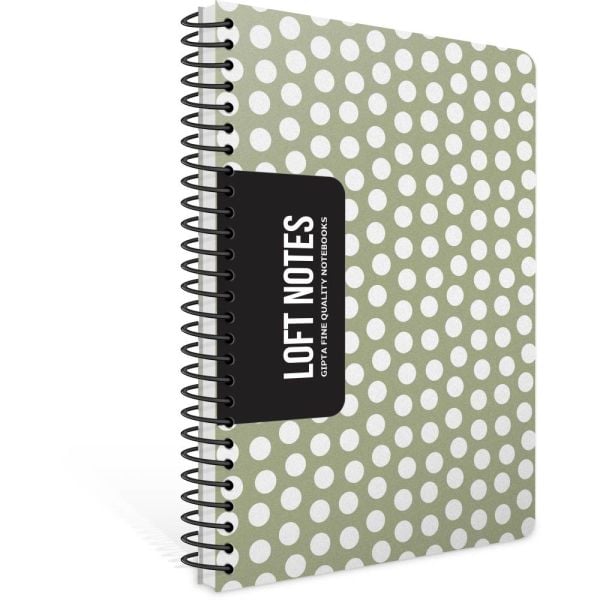 Loft Notes 17x24 80 Yaprak Kareli Spiralli Defter 7069