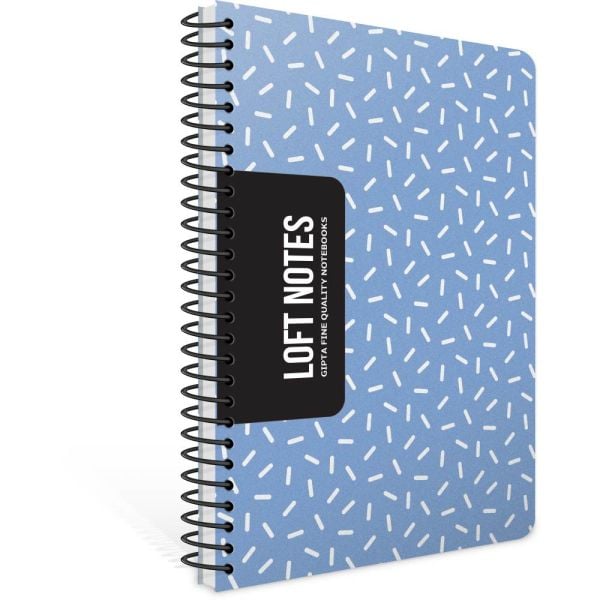 Loft Notes 17x24 80 Yaprak Kareli Spiralli Defter 7069