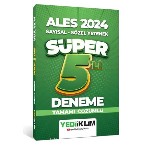 Yediiklim ALES 2024 Sayısal Sözel Süper 5 li Deneme