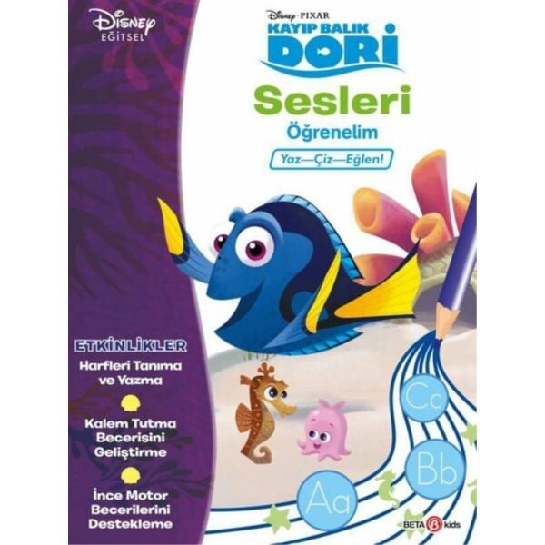 Disney Kayıp Balık Dori Sesleri Öğrenelim Yaz Çiz Eğlen