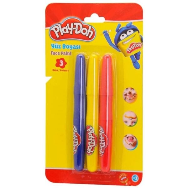 Play-Doh Yüz Boyası 3 Renk Set Yu002