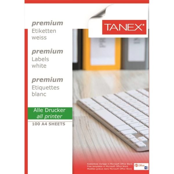 Tanex Laser Etiket Tw-2612 105 X 48 Mm ( 12 ) 100 Lü