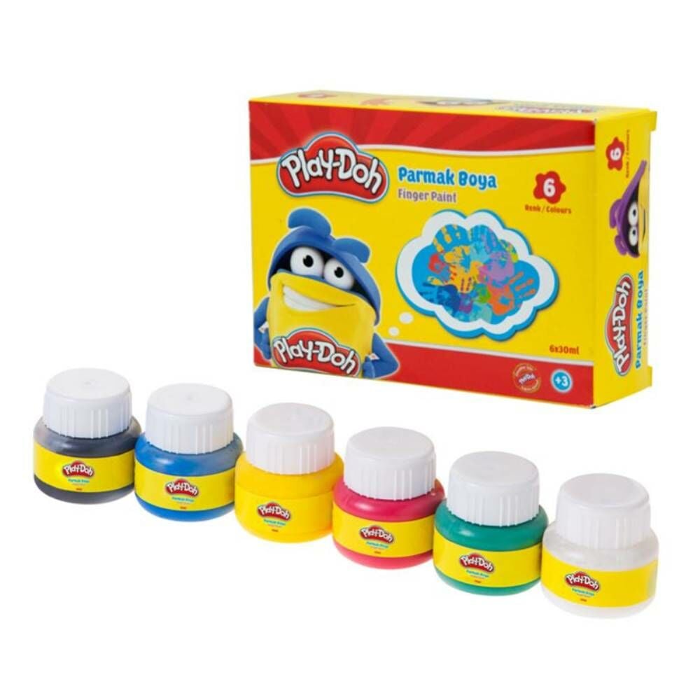 Play-Doh Parmak Boyası 6 Renk 30 Ml Play-Pr001