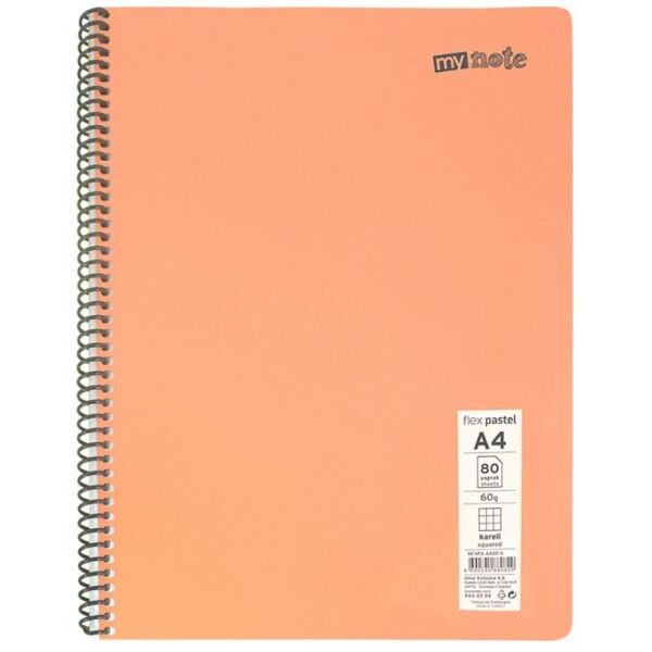 Mynote Defter Flex Pastel Pp Kapak Spiralli A4 120 Yp Çizgili Mfxpa-A4120-Ç