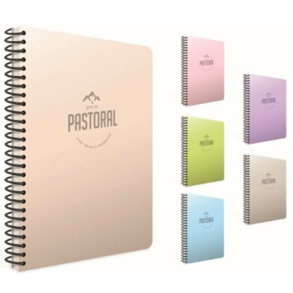 Pastoral A4 160 Yaprak Kareli Plastik Kapak Spiralli Defter 5553