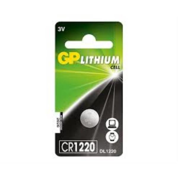 Gp CR1220-U1 3V Lityum Düğme Pil Tekli Paket