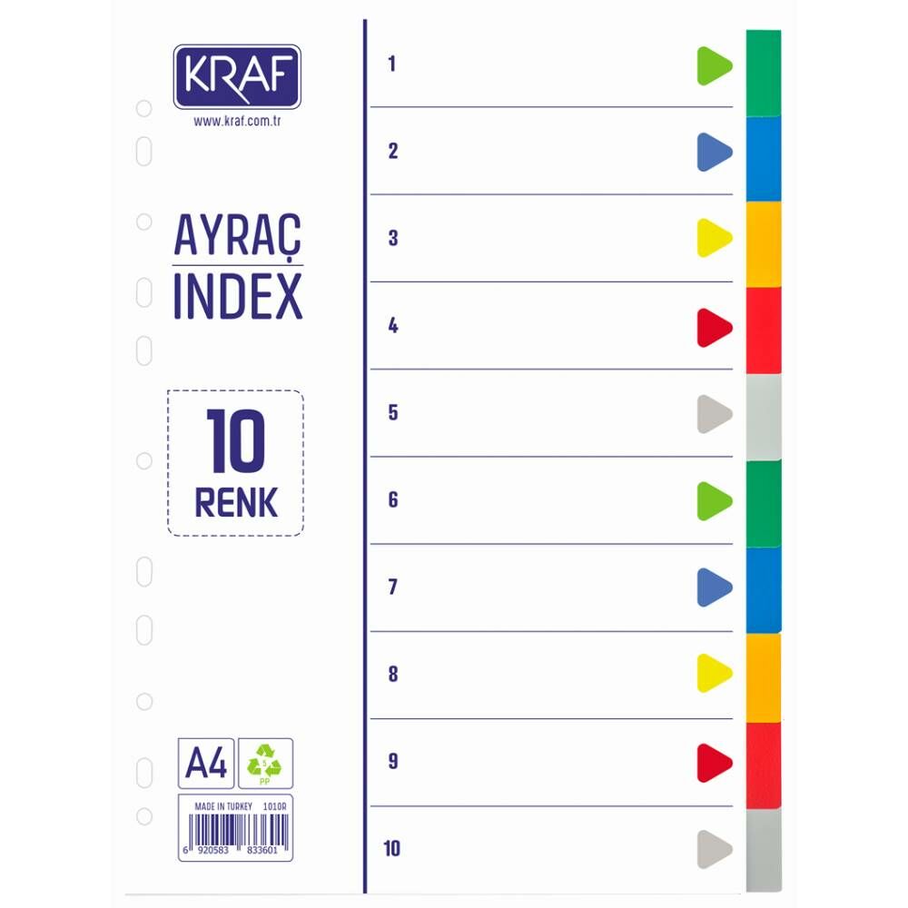 Kraf Separatör 1010R 10 Renk