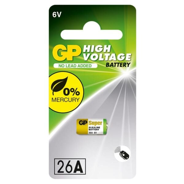 GP GP26A-2C5 26A 6V Yüksek Voltaj Spesifik Pil