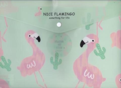 Taros Vintage Flamingo Çıtçıtlı Dosya A4 2597