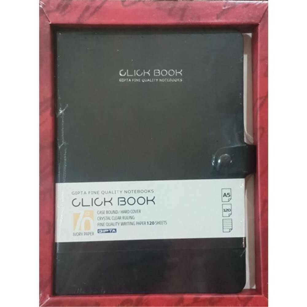 Click Book A5 120 Yaprak Çizgili Sert Kapak Kutulu Defter 6346