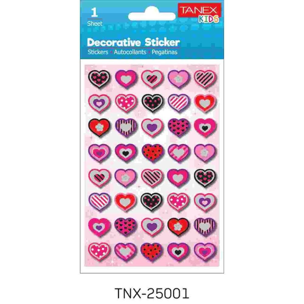 Tanex Sticker Kalp Serisi 25001