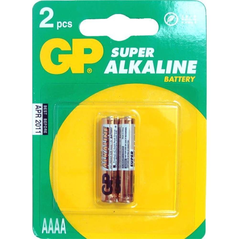 GP AAAA 25A Alkalin İncenin İncesi Pil 2'li Paket GP25A-U2