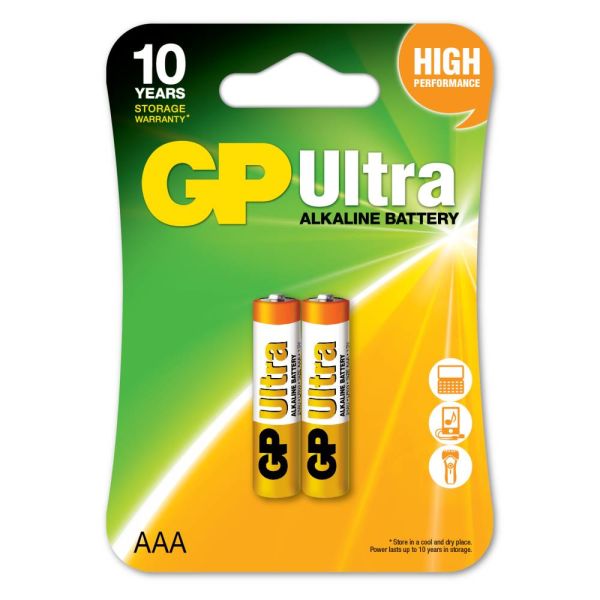 Gp LR03 AAA Boy Ultra Alkalin İnce Kalem Pil 2'li Paket GP24AU-2U2