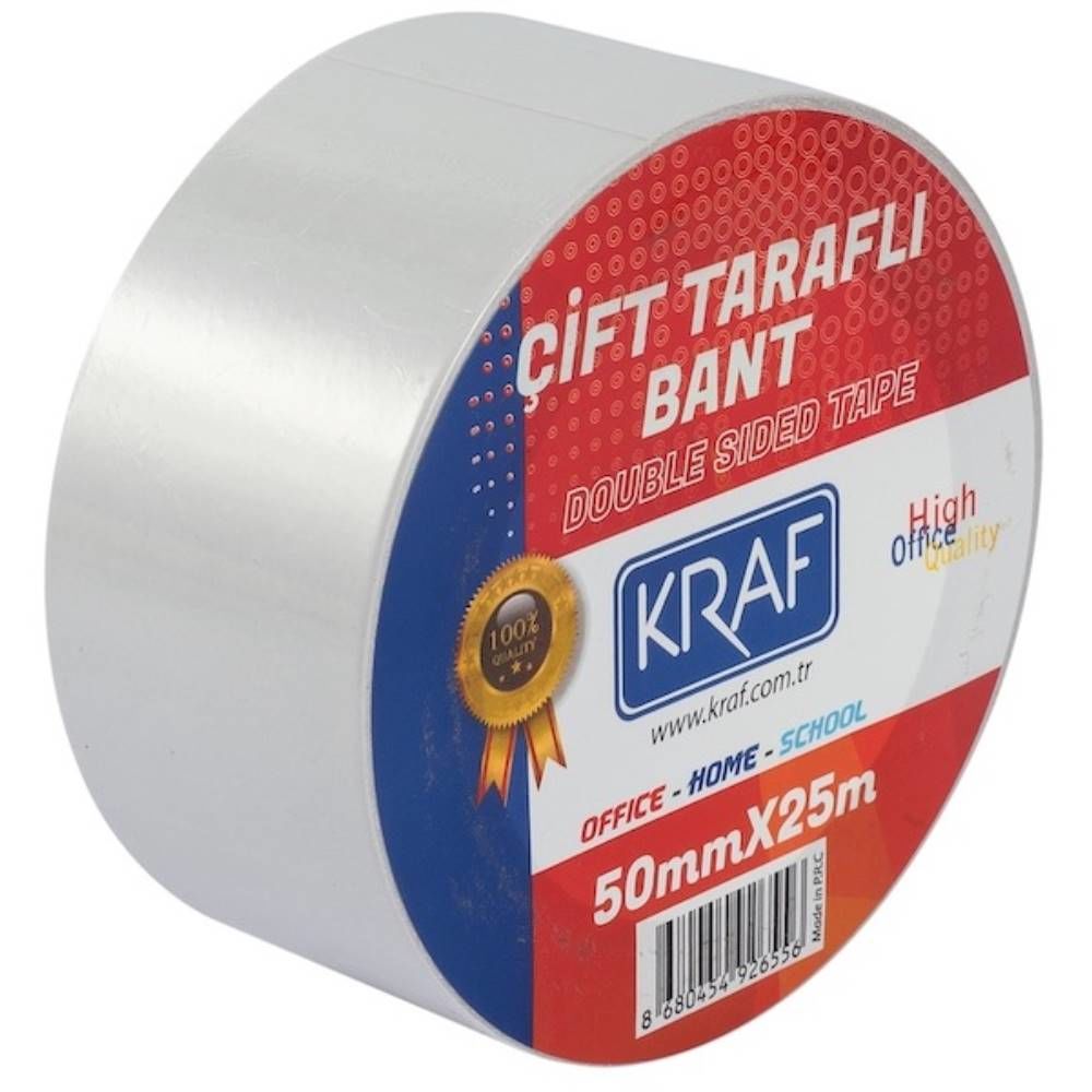 Kraf Çift Taraflı Bant 50Mmx25m 2550G