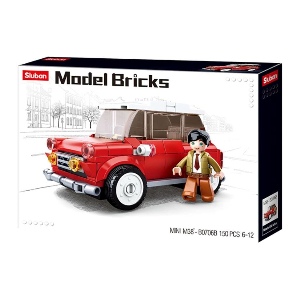 Sluban Model Bricks Kırmızı Retro Araba 256000