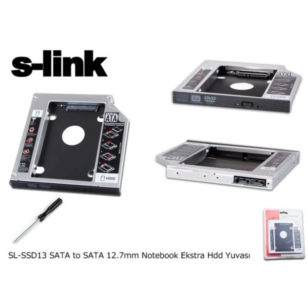 S-link SL-SSD13 Sata 2.5'' 12.7mm Harddisk (hdd) Kutusu