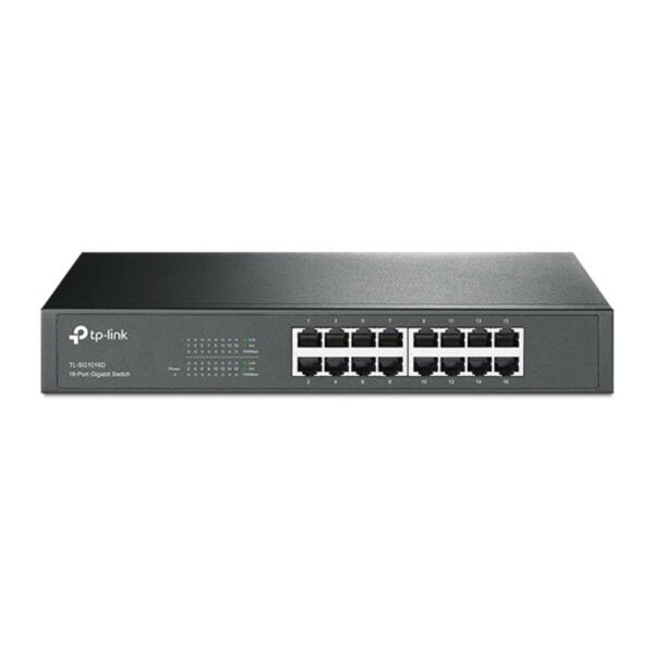 Tp-Link TL-SG1016D 16 Port 10-100-1000 Mbps Switch Çelik Kasa Rack Mount