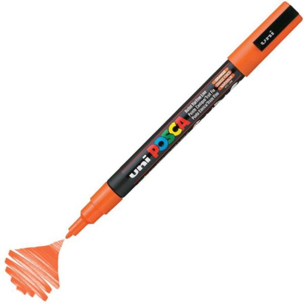 Uniball Posca Boyama Markörü PC-3M 09-1.3 mm Turuncu