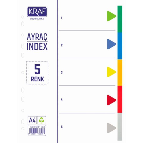 Kraf Seperatör 1005R 5 Renk