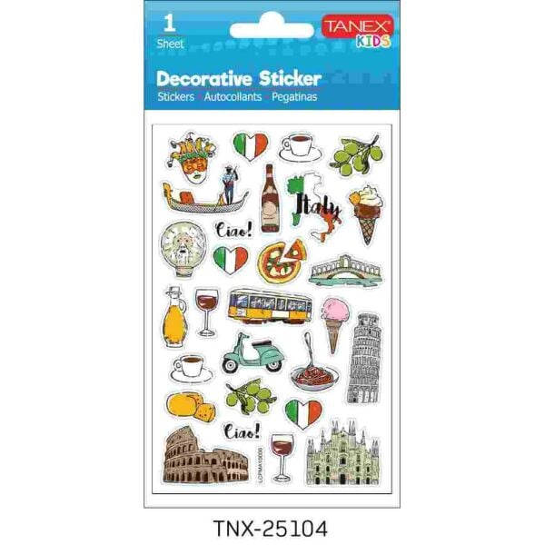 Tanex Sticker Turistik Yerler Serisi 25104