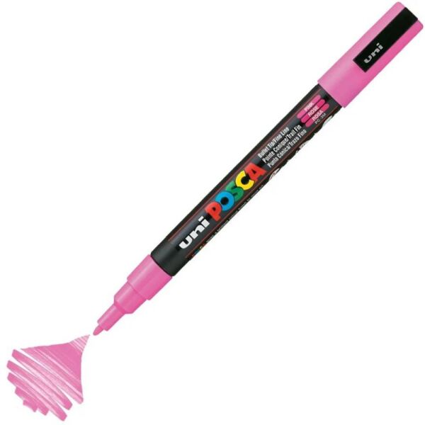 Uniball Posca Boyama Markörü PC-3M 09-1.3 mm Pembe