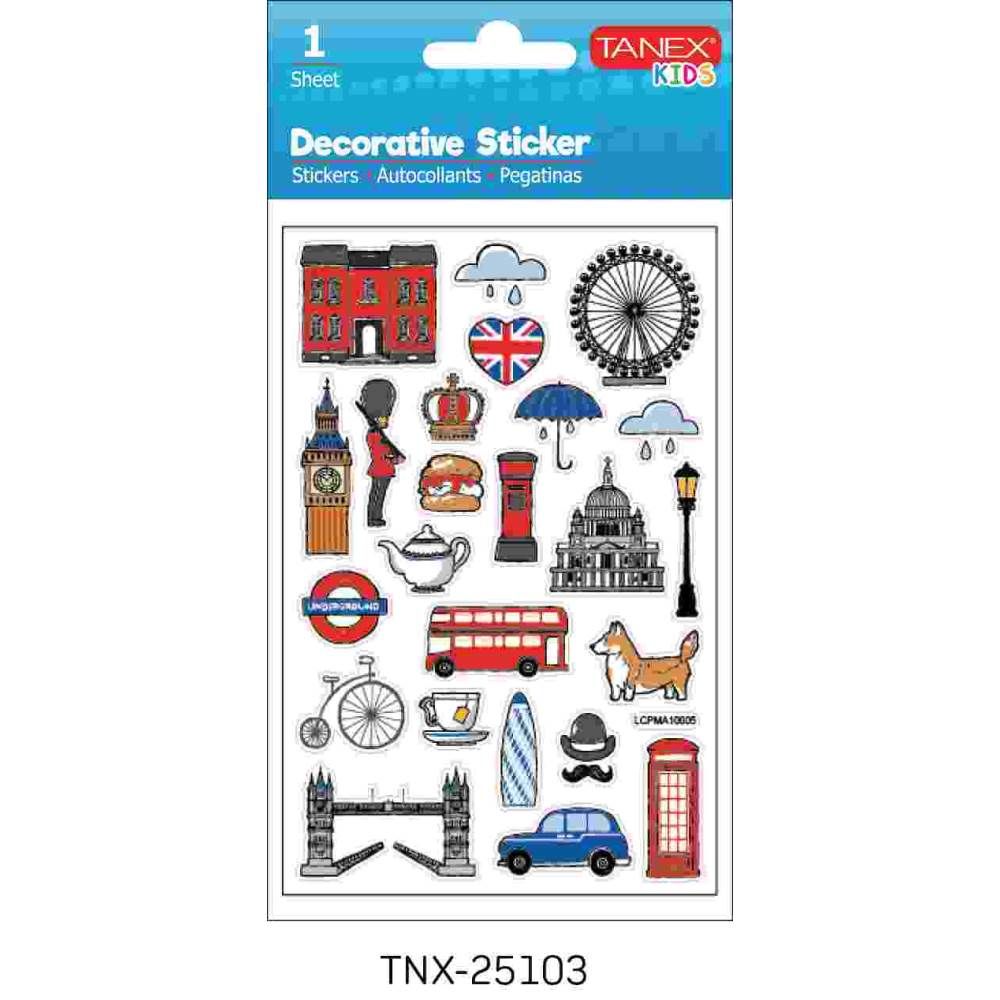 Tanex Sticker Turistik Yerler Serisi 25103