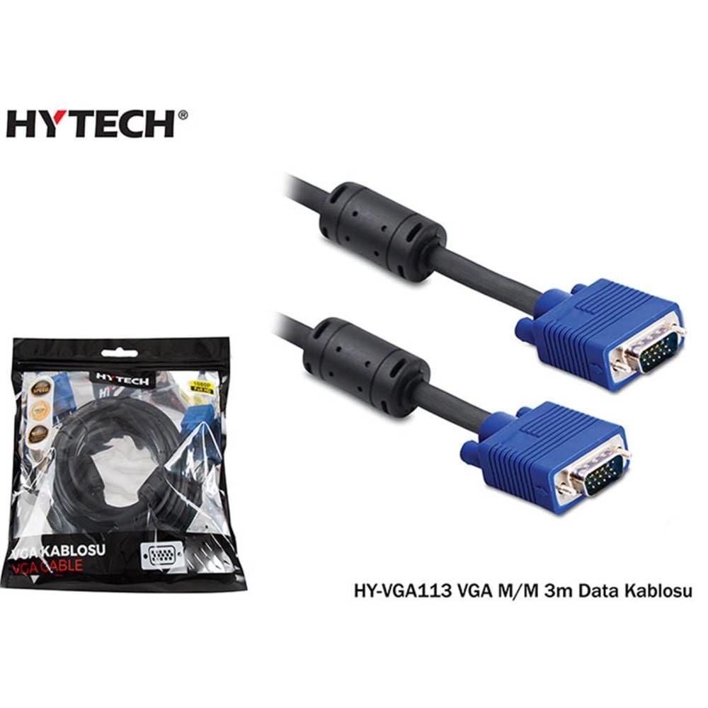 Hytech HY-VGA113 VGA M-M 3m Data Kablosu