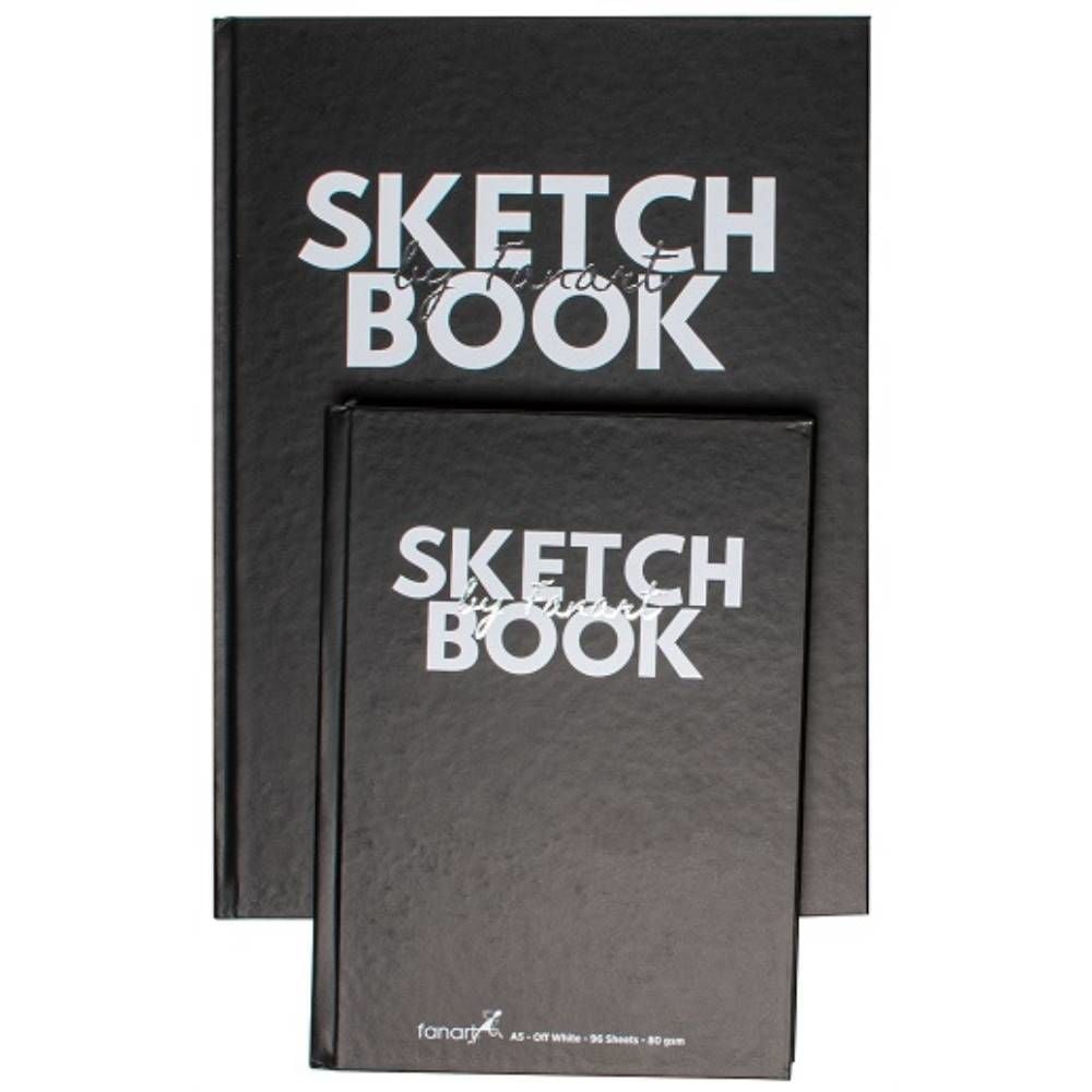 Fanart Academy Çizim Bloğu Sketch Book Sert Kapak A4 80 Gr 96 Yp Siyah F-8692.A4