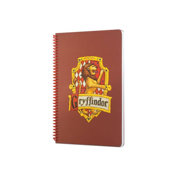 Mabbels Harry Potter Gryffindor 17x24 80 Yaprak Çizgili Spiralli Defter Kiremit Rengi