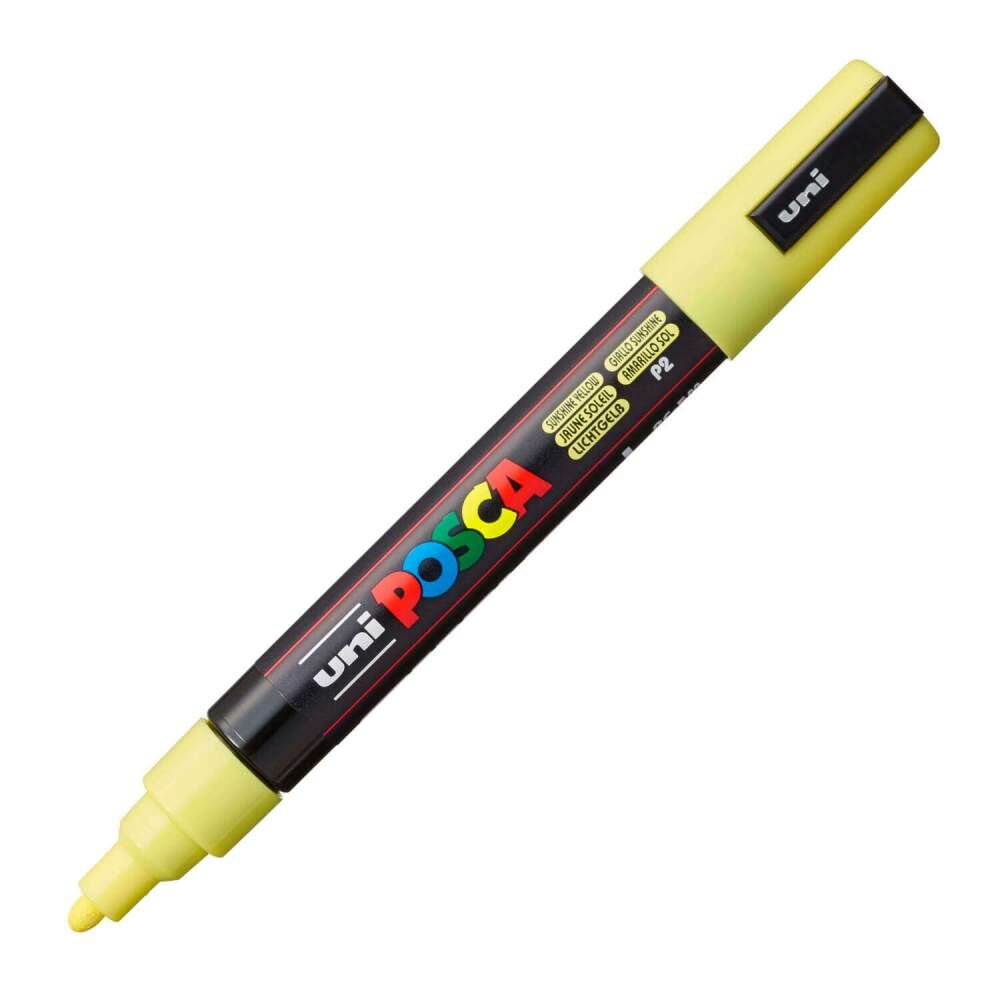 Uniball Posca Boyama Markörü PC-5M 1.8-2.5 mm Güneş Sarısı