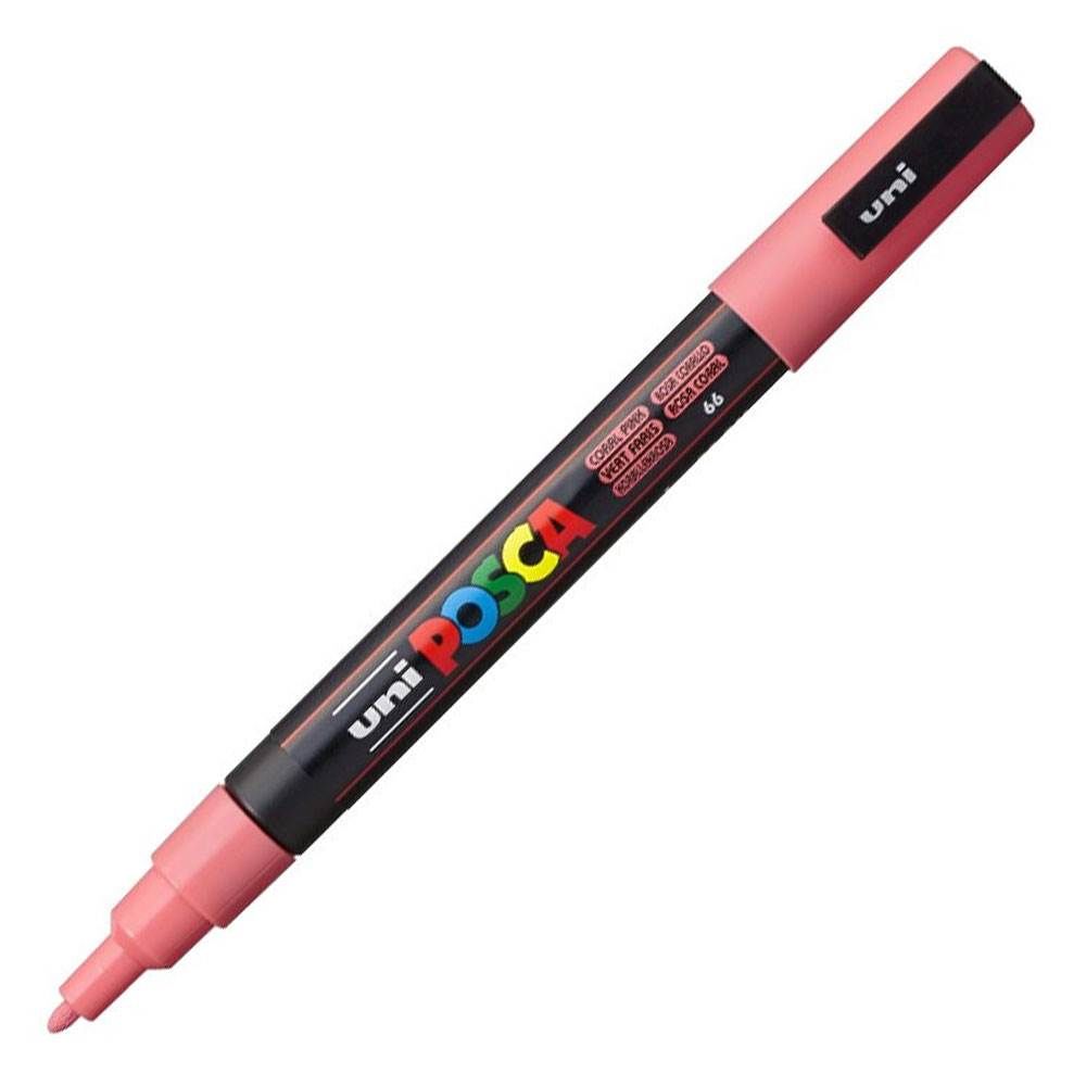 Uniball Posca Boyama Markörü PC-3M 09-1.3 mm Mercan Pembe