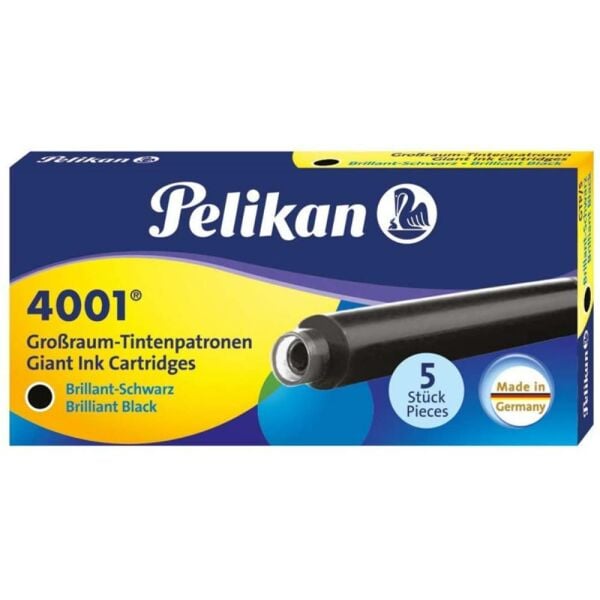 Pelikan Dolma Kalem Kartuşu 4001 Dev Royal Siyah 5 Li