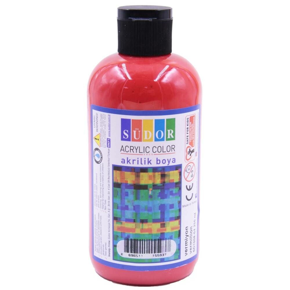 Südor Akrilik Boya 250 Ml Vermiyon Sd1008-04