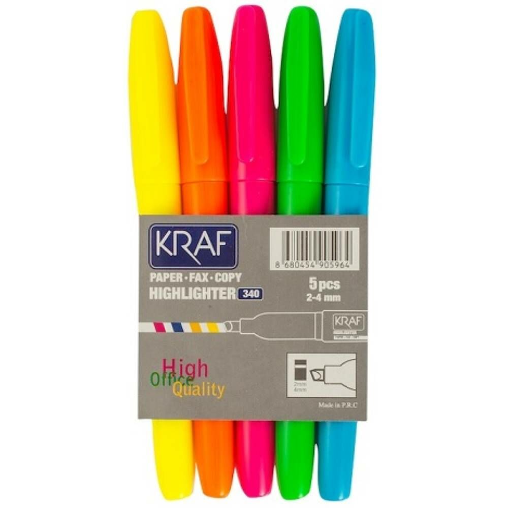 Kraf Fosforlu Kalem Tipi 340 5 Li