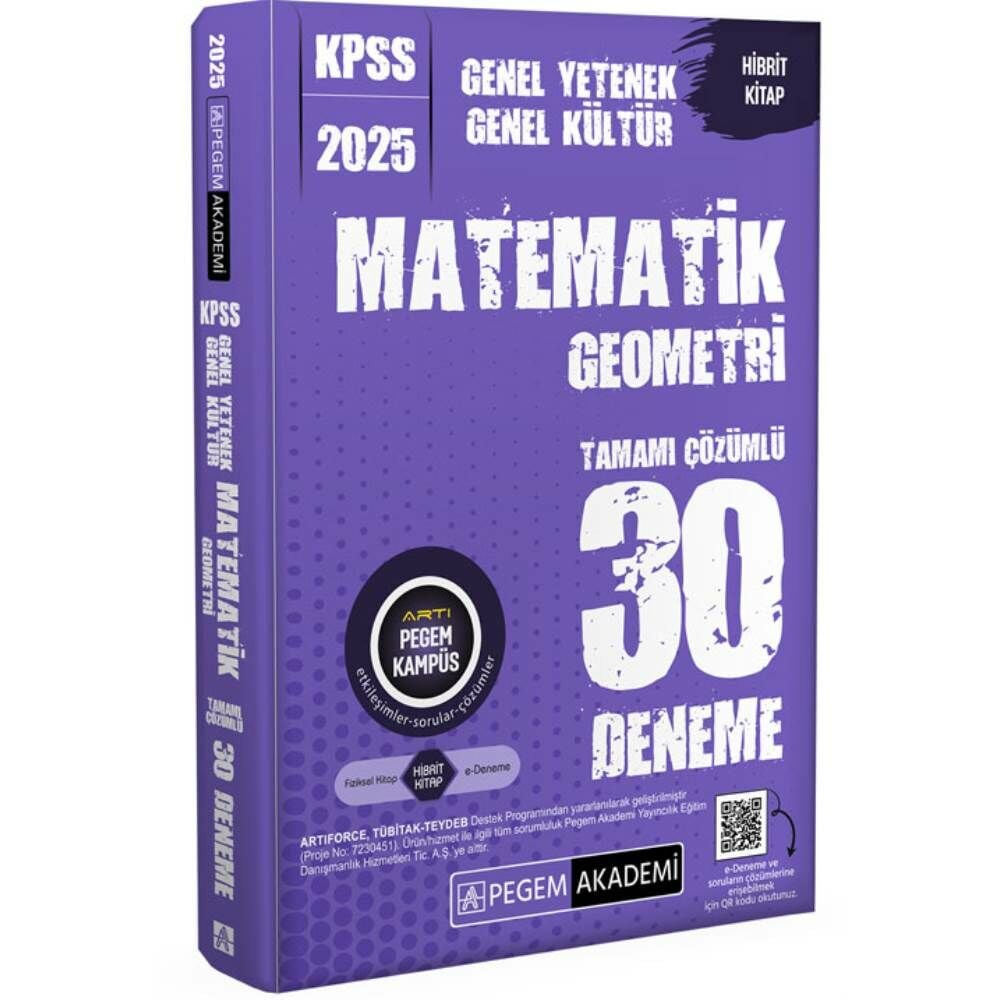 Pegem 2025 KPSS GY GK Ezberbozan Geometri Tamamı Çözümlü 30 Deneme