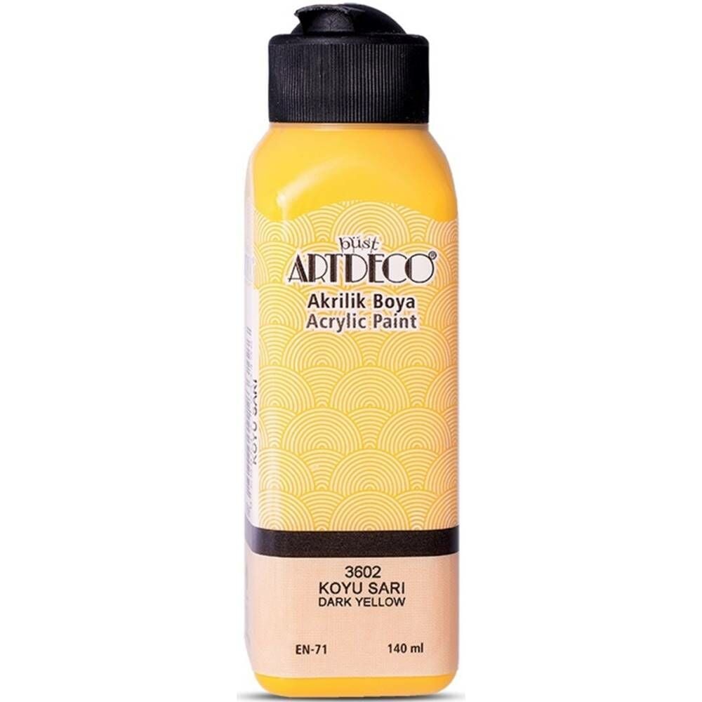 Artdeco Akrilik Boya 140 Ml Koyu Sarı Y-070R-3602