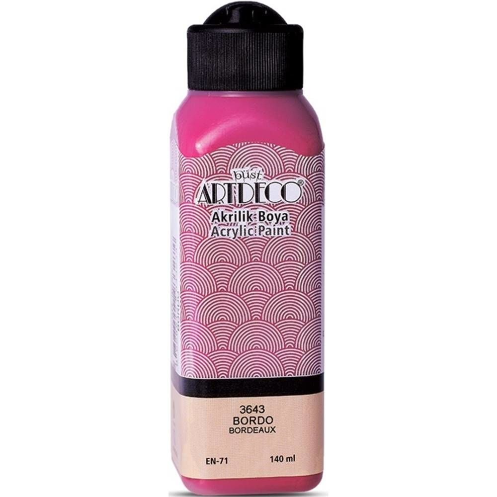 Artdeco Akrilik Boya 140 Ml Bordo Y-070R-3643