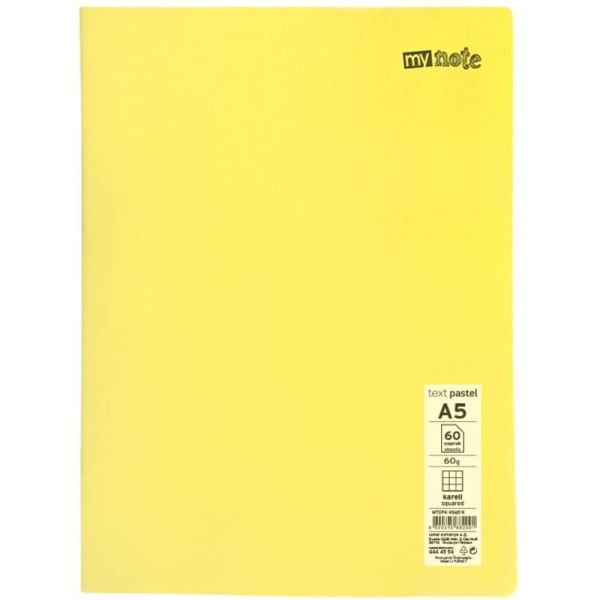 Mynote Defter Text Pastel Pp Kapak Dikişli A5 60 Yp Kareli Mtxpa-A560-K