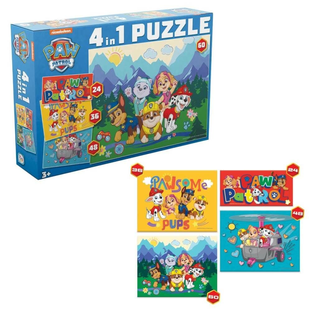 Paw Patrol 4 in 1 Puzzle 7931