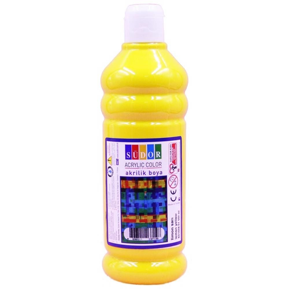 Südor Akrilik Boya 500 Ml Limon Sarı Sd1009-01