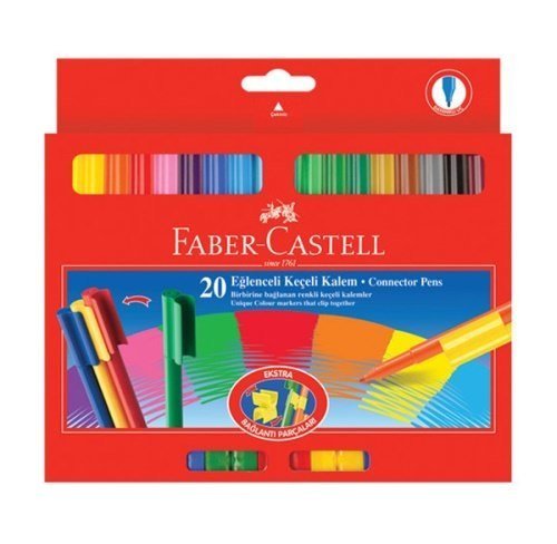 Faber Castell Keçeli Kalem 20 Renk Eğlenceli 112000