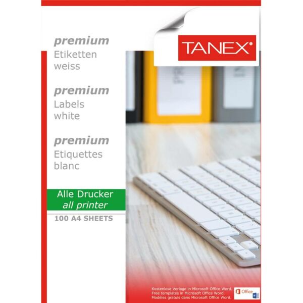 Tanex Laser Etiket Tw-2224 105 X 23 Mm 100 Lü