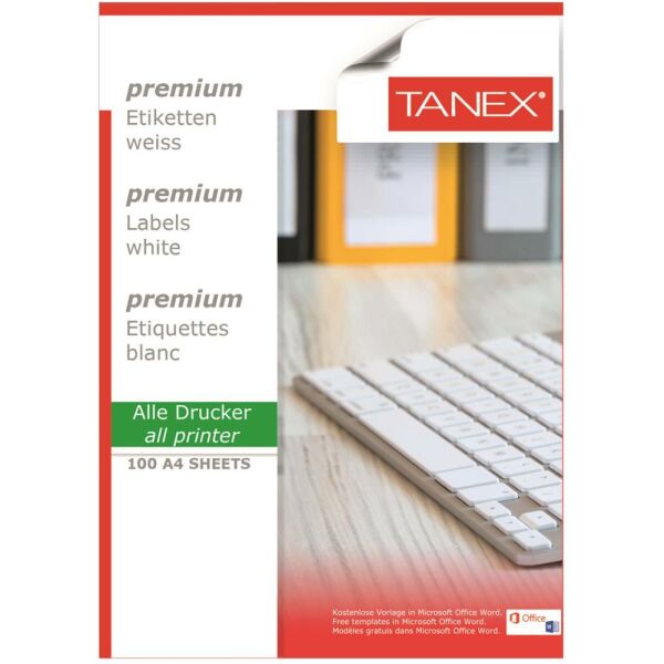 Tanex Laser Etiket Tw-2028 52.5 X 41 Mm