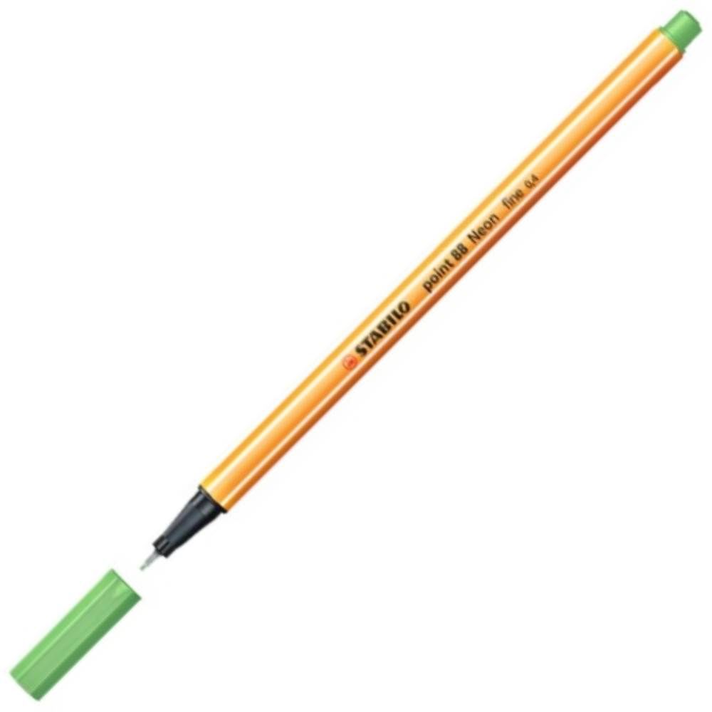 Stabilo Point Fineliner Kalem 04 mm Fosforlu Yeşil 88/033