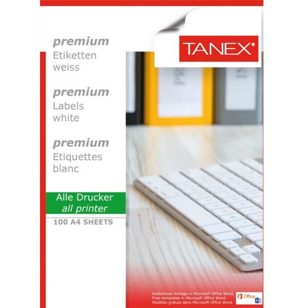 Tanex Laser Etiket Tw-2302 210 X 140 Mm