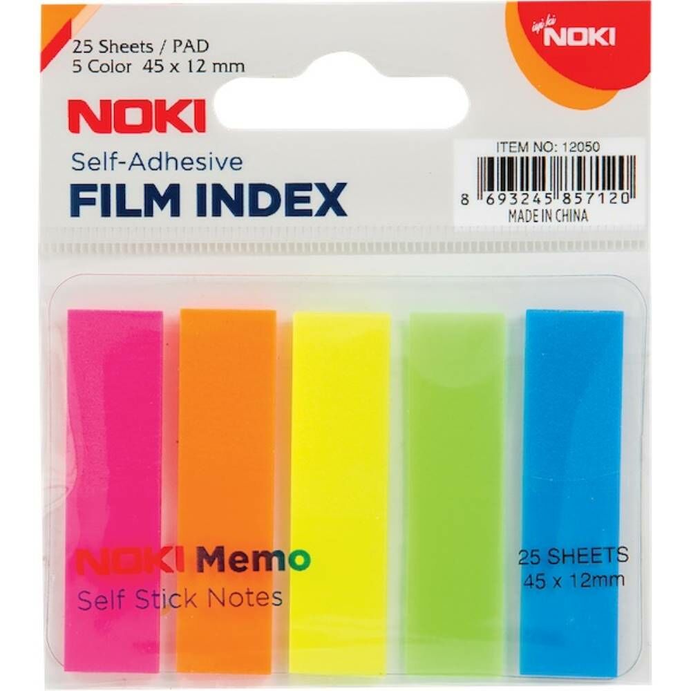 Noki Memo Film Index 5 Renk 12X45mm 25 Yp. 12050